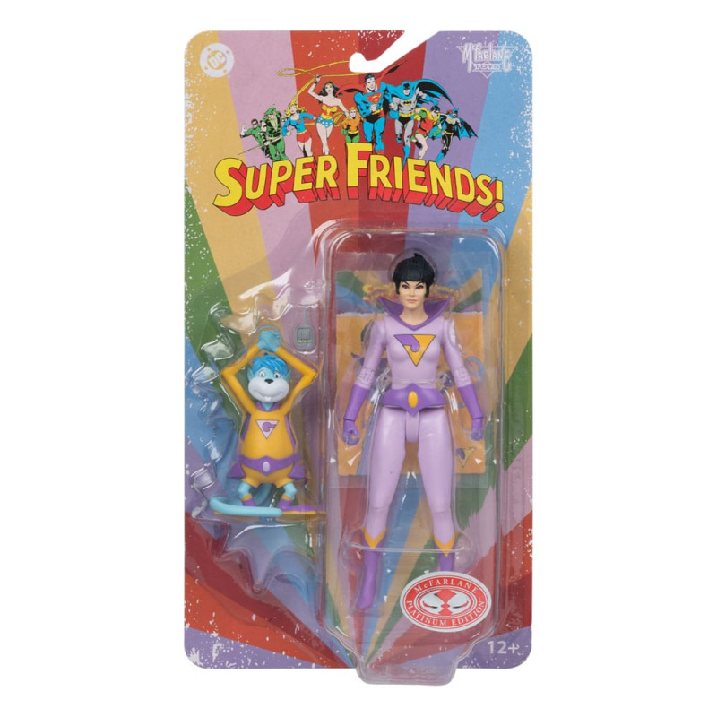 DC Retro Super Friends Action Figure Jayna & Gleek (Red Platinum Edition) 15 cm 6