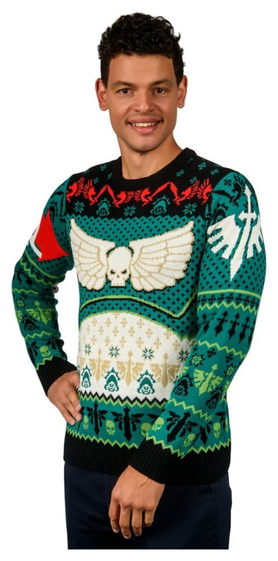 Warhammer 40,000 Christmas Sweater Dark Angels Size M 2