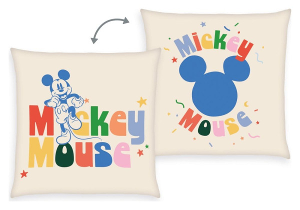 Disney Soft Velboa Pillow Mickey Mouse 40 x 40 cm