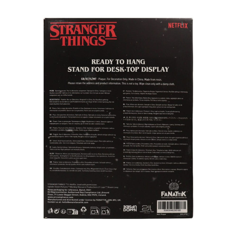 Stranger Things Resin Plaque Creel House Stained Glass Window 5