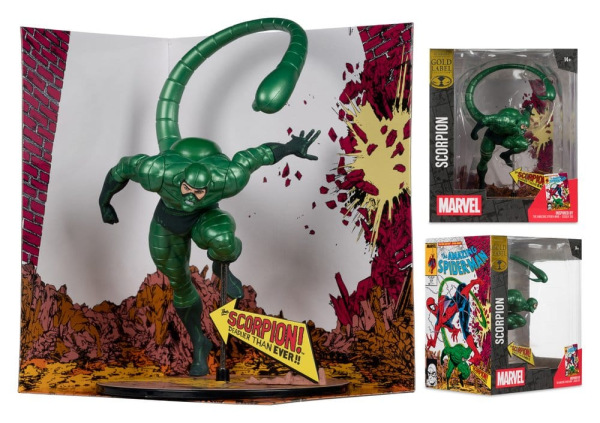 Marvel PVC Statue !/10 Scorpion (Metallic) (The Amazing Spider-Man #318) (Gold Label) 18 cm 4