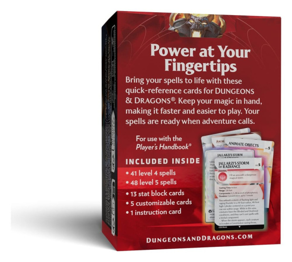 Dungeons & Dragons RPG Reference Cards: Spells (Levels 4-5) *English Version* 1