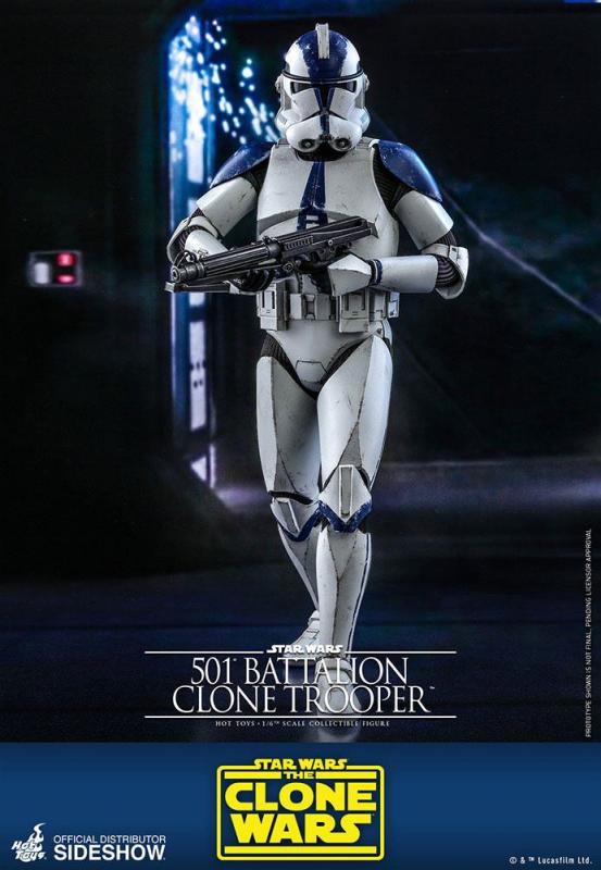 Star Wars The Clone Wars: 501st Battalion Clone Trooper - Figure 1/6 - Hot Toys