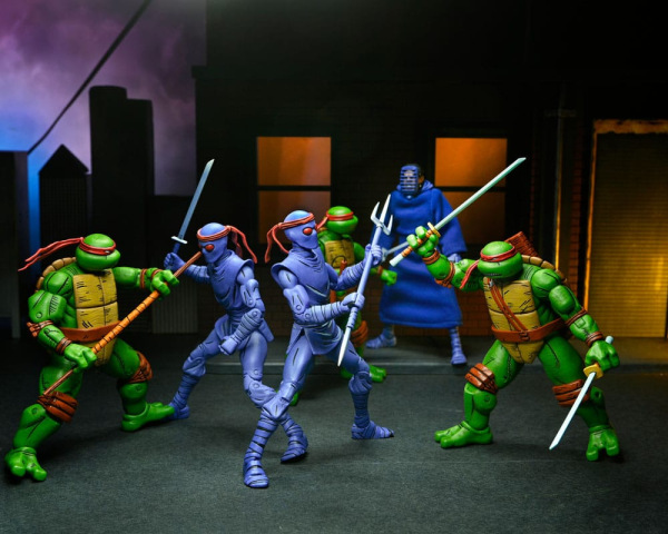 Teenage Mutant Ninja Turtles (Mirage Comics) 4-Pack Action Figures Leonardo, Raphael, Michelangelo, 14