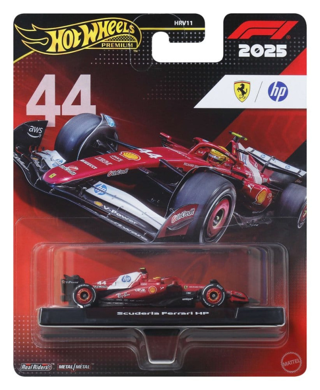 Formula 1 Hot Wheels Premium Die-Cast Vehicle 1/64 Team Ferrari: Driver 1 1