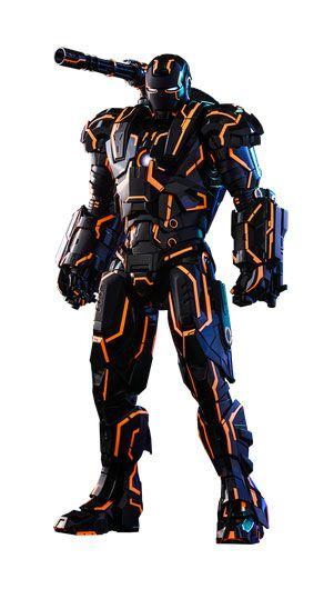 Iron Man 2: Neon Tech War Machine 1/6 Action Figure - Hot Toys