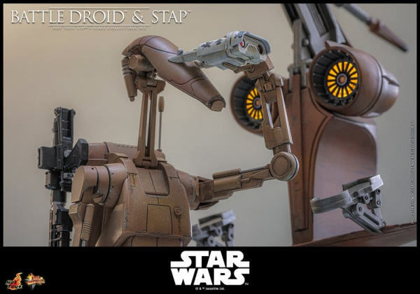 Star Wars: The Phantom Menace Movie Masterpiece Action Figure Set 1/6 Battle Droid & STAP 32 cm 5