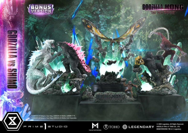 Godzilla x Kong: The New Empire Ultimate Diorama Masterline Series Statue Godzilla vs Shimo Bonus Ve 9
