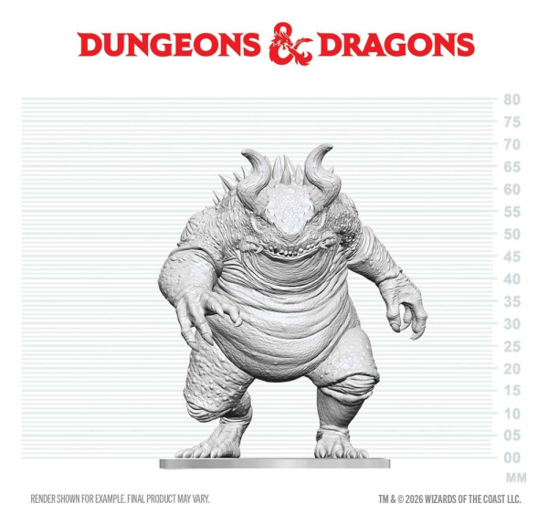Dungeons & Dragons Nolzur's Marvelous Miniatures Unpainted Miniature Hezrou 17 cm 2