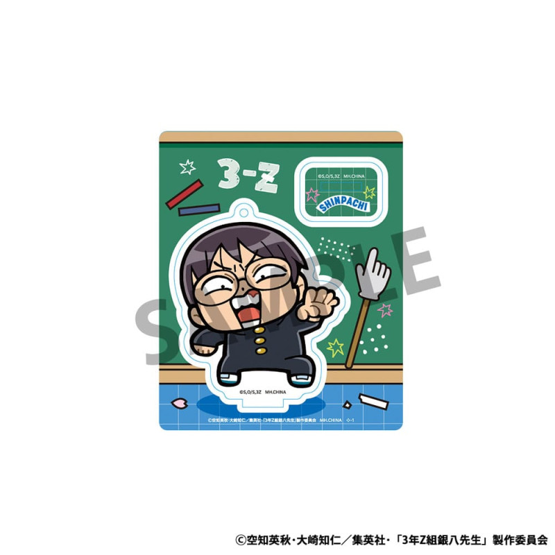 Gintama Acrylic Figure 3-Z Ginpachi Sensei x Okawabukubu the Youth 6 cm Display (8) 2