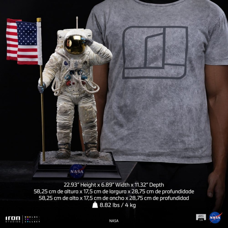 NASA Legacy Replica Statue 1/4 Apollo 11 Astronaut 58 cm 11