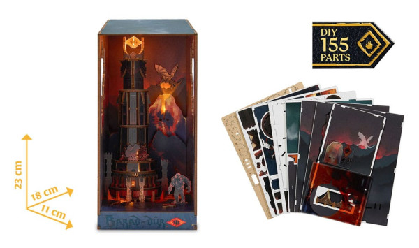 The Lord of the Rings Tiny Adventures Book Nook Mini Diorama Barad-Dûr 23 cm 2