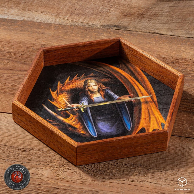 Anne Stokes Dice Tray Night Forest 20 cm