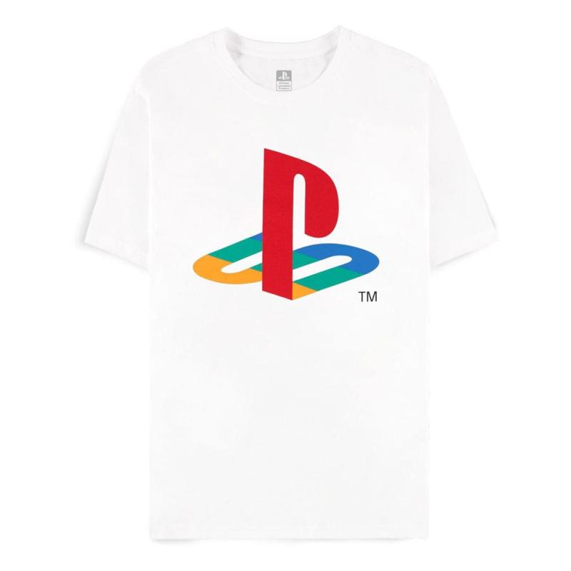 PlayStation T-Shirt Logo White Size S