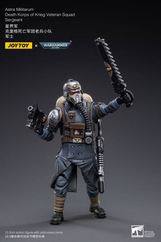 Warhammer 40k Action Figure 1/18 Death Korps of Krieg Veteran Squad Sergeant 10 cm 2