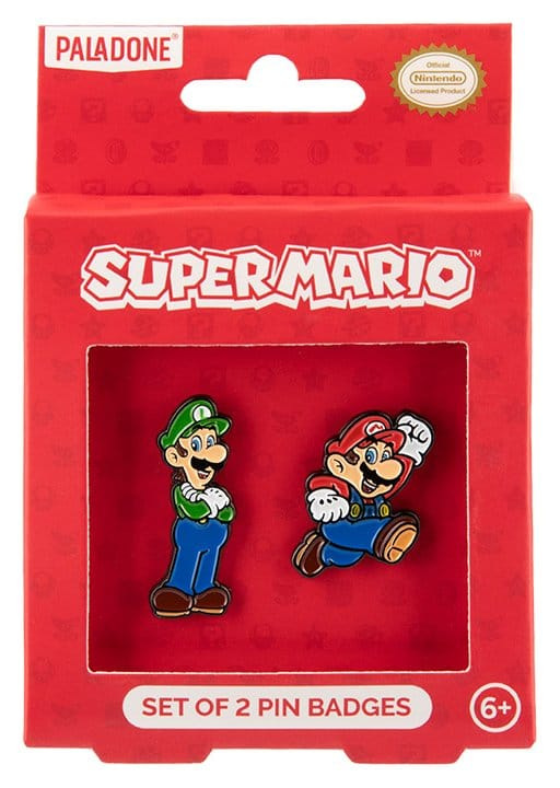 Super Mario Pin Badge 2-Pack 1