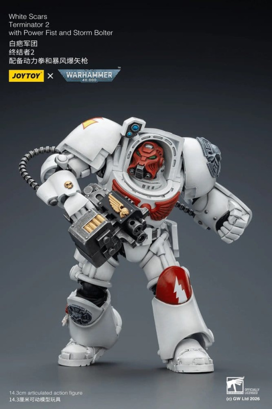 Warhammer 40,000 Action Figure White Scars Terminator 2 with Power Fist and Storm Bolter 14 cm 3