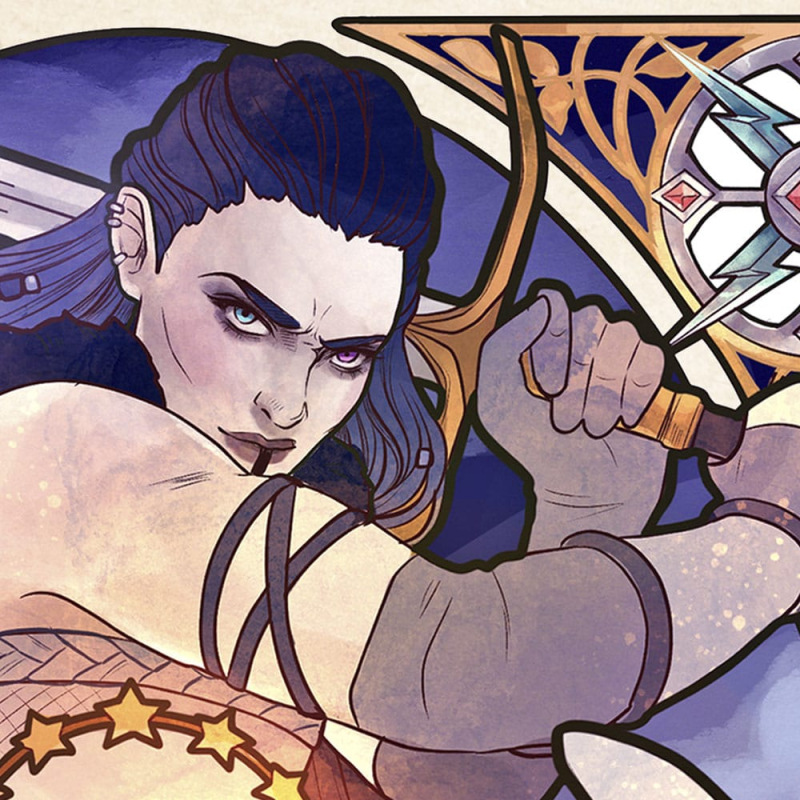 Critical Role Art Print Ashley Johnson: 10th Anniversary Art Nouveau Illustrations 46 x 28 cm - unfr 3