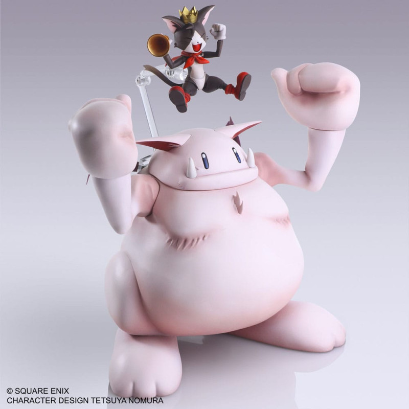 Final Fantasy VII Bring Arts Action Figure Set Cait Sith & Fat Moogle 1