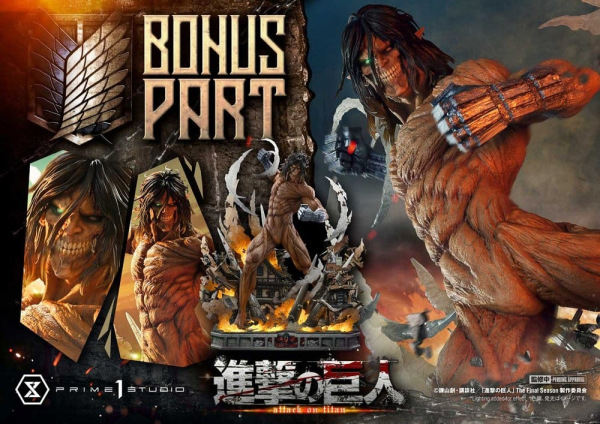 Attack on Titan (TV animation) Ultimate Diorama Masterline Statue Eren Yeager Attack Titan Bonus Ver 2