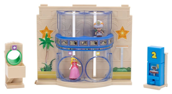 The Super Mario Galaxy Movie Diorama with 2 Mini Figures Gateway Galaxy 6