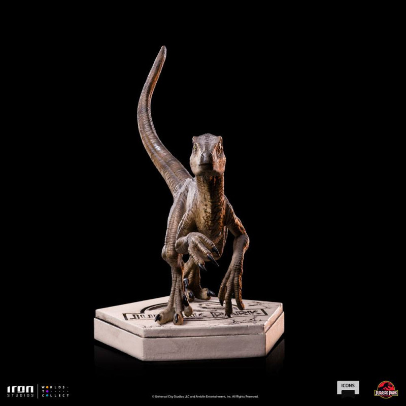 Jurassic World Icons Statue Velociraptor B 9 cm 1