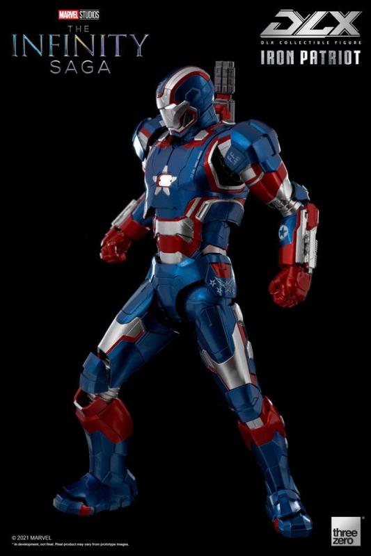 Infinity Saga: Iron Patriot 1/12 DLX Action Figure - ThreeZero