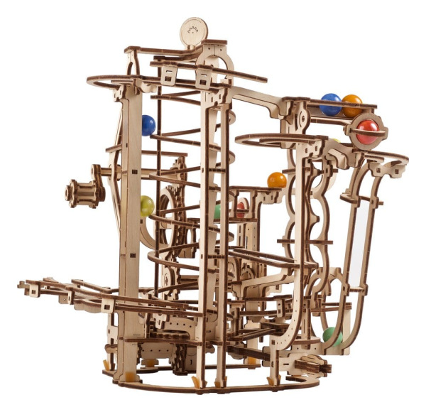 Ugears 3D Wooden Puzzle Marble Run Spiral Hoist 11