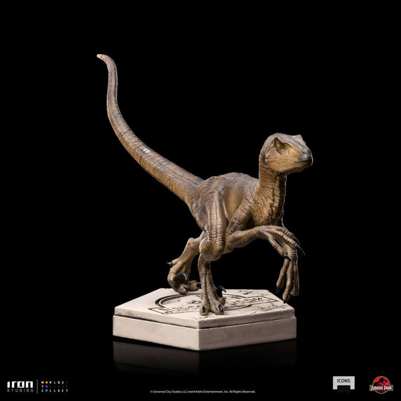 Jurassic World Icons Statue Velociraptor B 9 cm 6