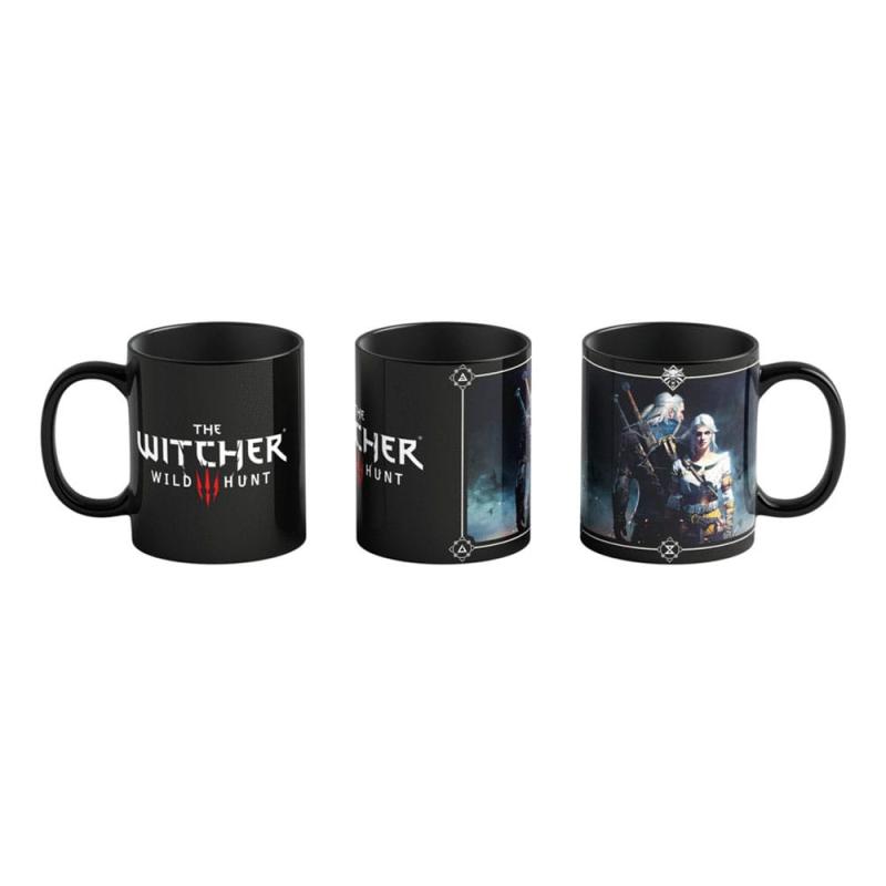 The Witcher III: Wild Hunt Heat Change Mug Geralt & Ciri 480 ml