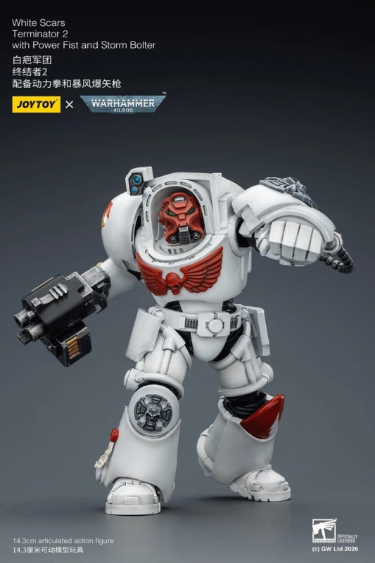 Warhammer 40,000 Action Figure White Scars Terminator 2 with Power Fist and Storm Bolter 14 cm 9