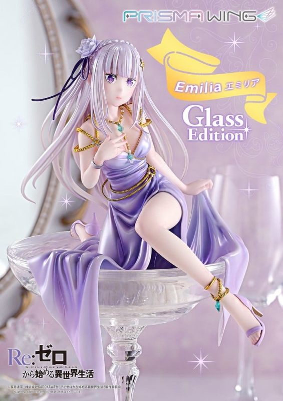 Re:Zero Prisma Wing Statue 1/7 Emilia Glass Edition 29 cm 2