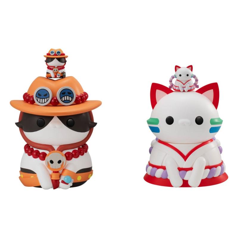 One Piece Mega Cat Project Nyanto! The Big Nyan Piece Series Trading Figure Portgas D. Ace 10 cm