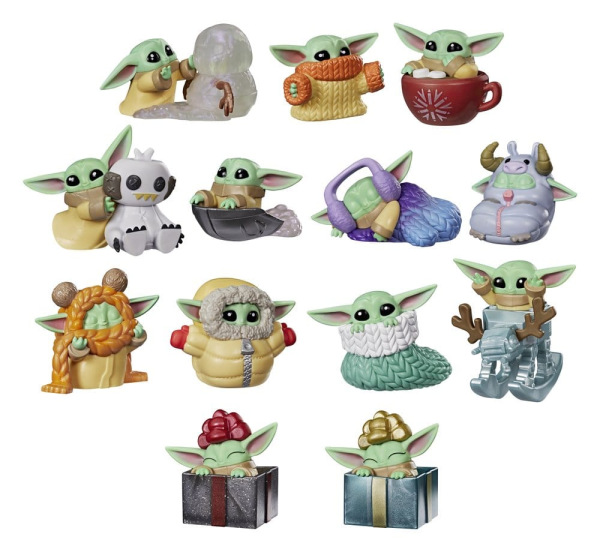 Star Wars Mini Figures 4 cm Grogu Force Freeze Series 2 Blind Box Display (24) 7