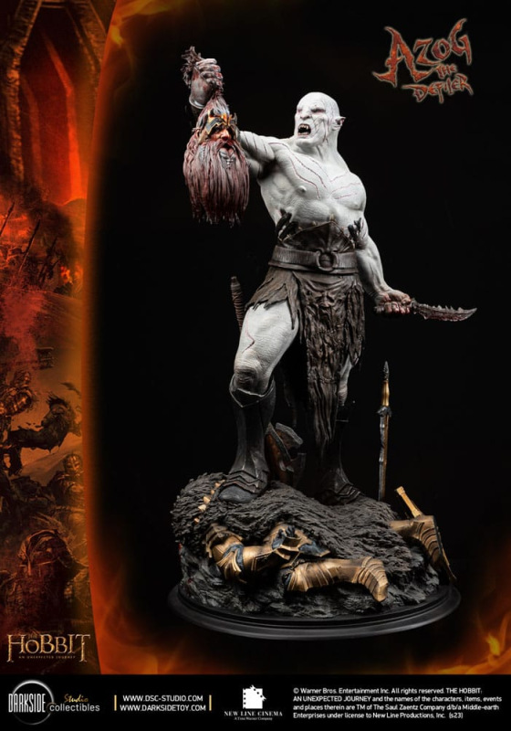 The Hobbit QS Series Statue 1/4 Azog The Defiler John Howe Signature Edition Edition 68 cm 2