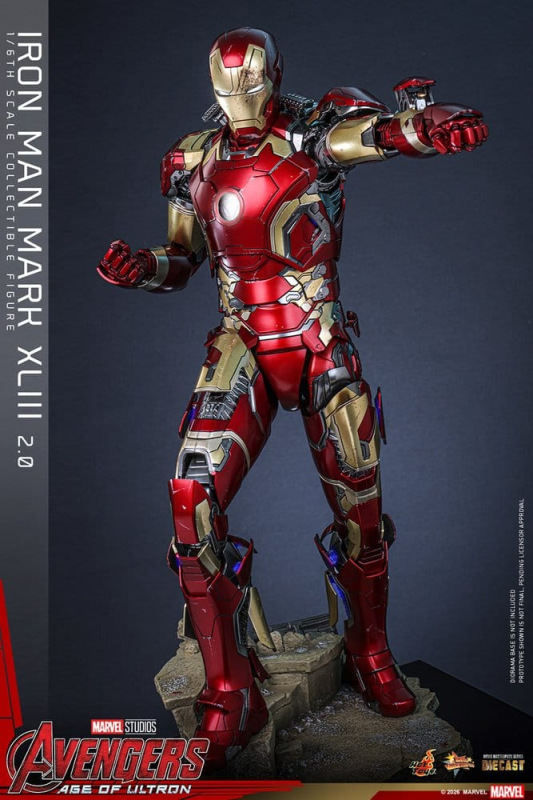 Avengers: Age of Ultron Movie Masterpiece Diecast Action Figure 1/6 Iron Man Mark XLIII (2.0) 32 cm 2