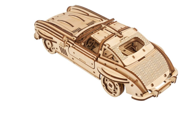 Ugears 3D Wooden Puzzle Winged Sports Coupe 7