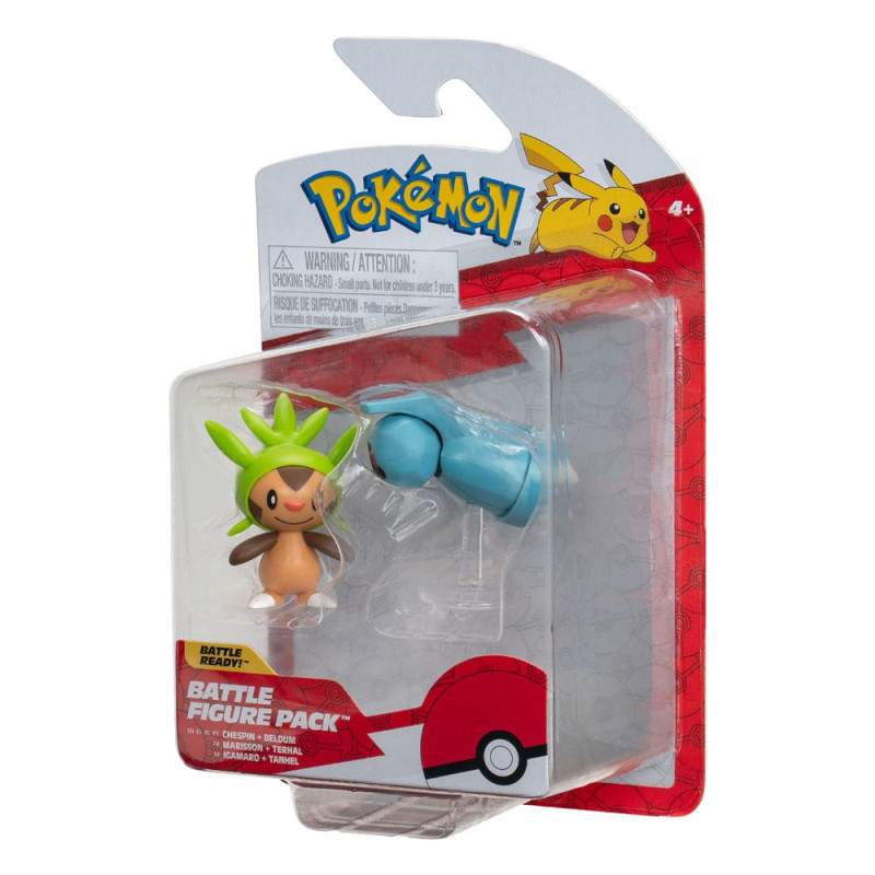 Pokémon Battle Figure First Partner Set Figure 2-Pack Chespin, Beldum 5 cm 1