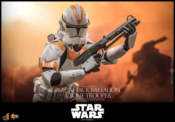 Star Wars: The Clone Wars Action Figure 1/6 212th Attack Battalion Clone Trooper Deluxe Version 30 c 6