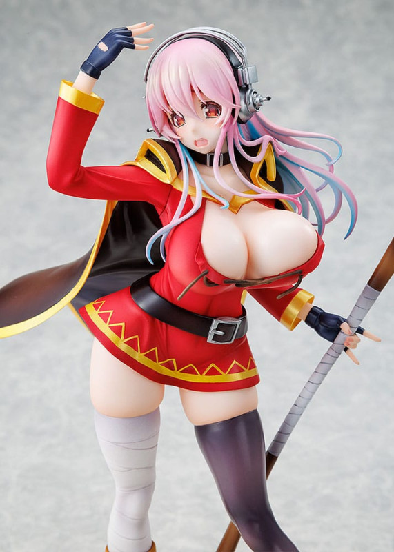 Super Sonico x Konosuba PVC Statue 1/7 Super Sonico Megumin collaboration Ver. 25 cm 12