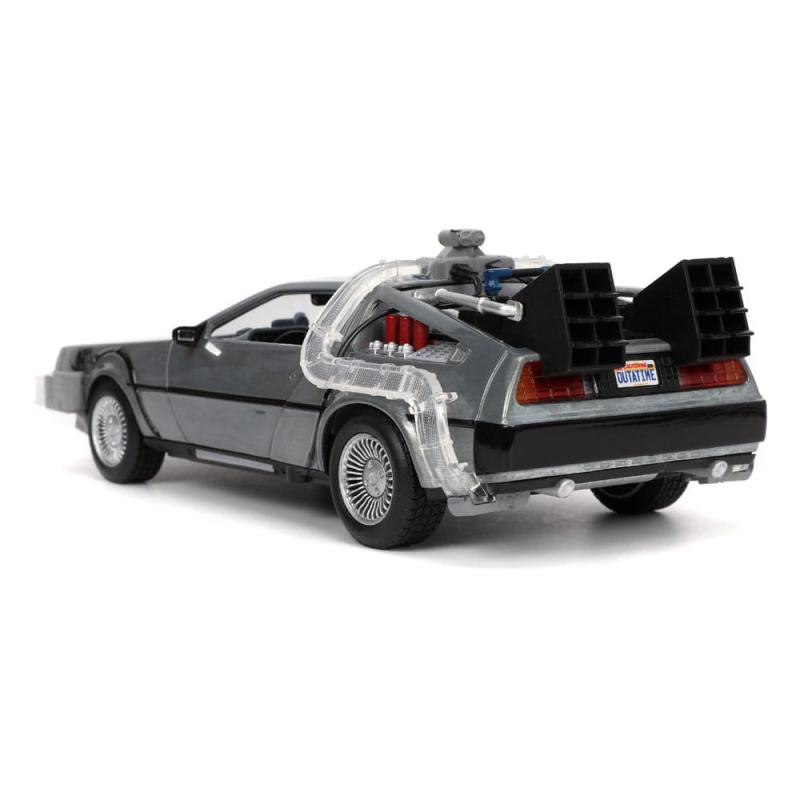 Back to the Future Hollywood Rides Diecast Model 1/24 Back to the Future 1 Time Machine