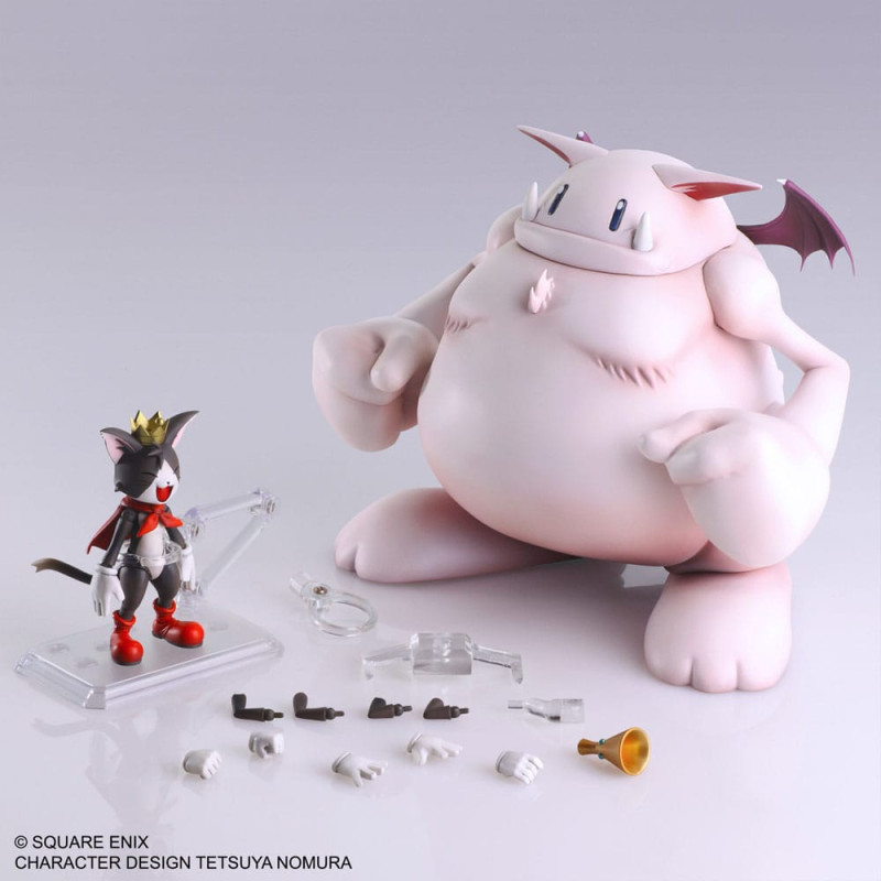 Final Fantasy VII Bring Arts Action Figure Set Cait Sith & Fat Moogle 3