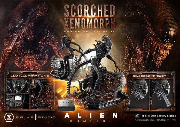 Alien: Romulus Museum Masterline XL Statue 1/3 Scorched Xenomorph 98 cm 2