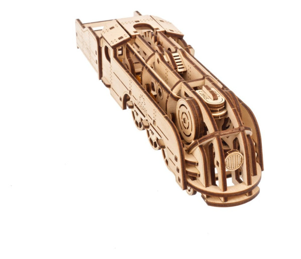 Ugears 3D Wooden Puzzle Mini Locomotive 6
