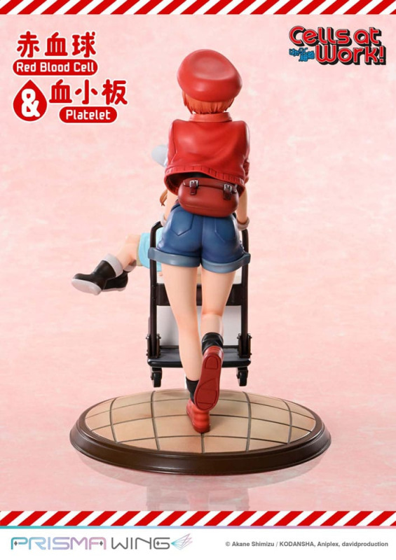 Cells at Work Prisma Wing PVC Statue Red Blood Cell & Platelet 26 cm 5