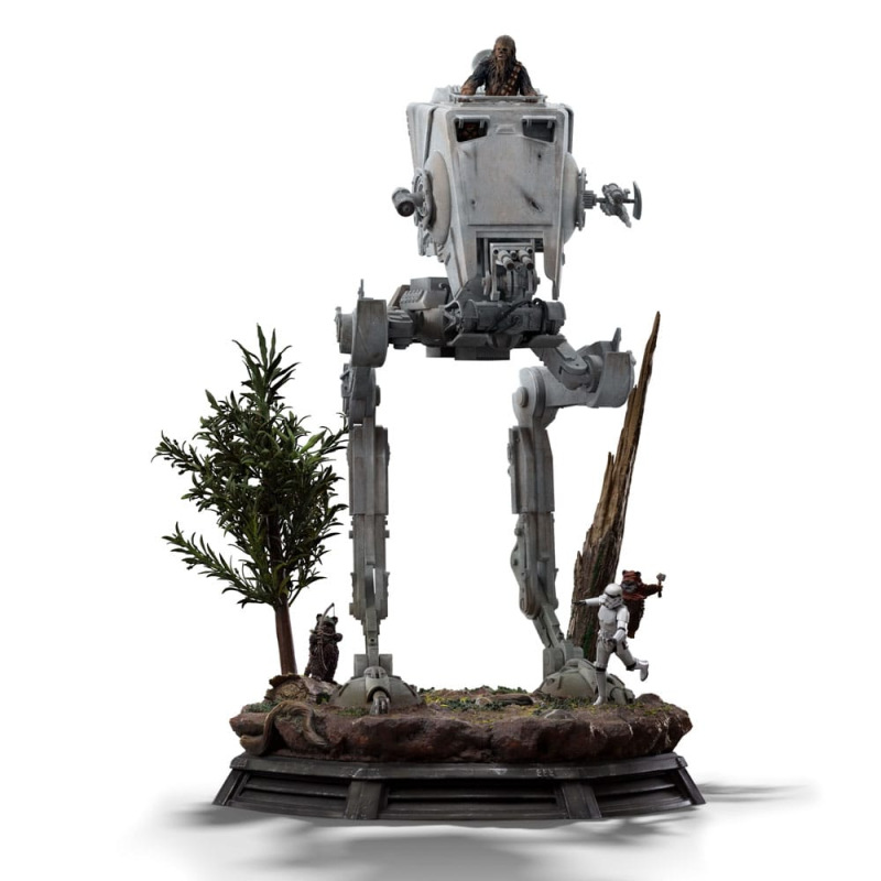 Star Wars Demi Art Scale Statue 1/20 AT-ST and Chewbacca 53 cm 12