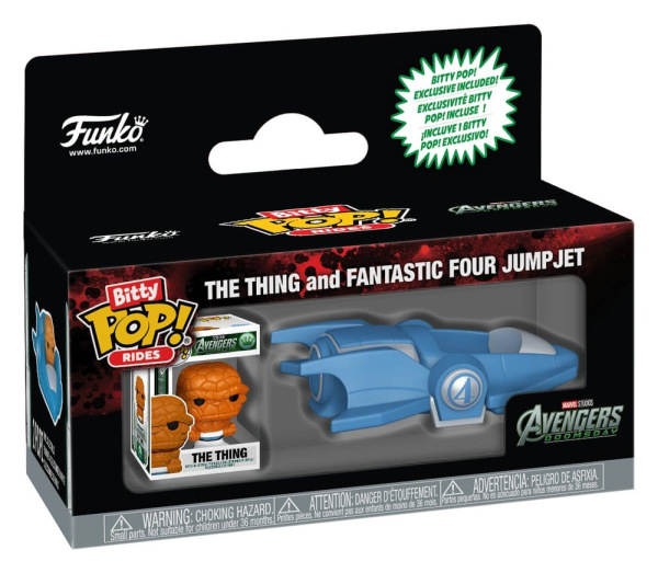 AVD Bitty POP! Rides Vinyl Figure The Thing and Fantastic Four Jumpjet 2 cm 1