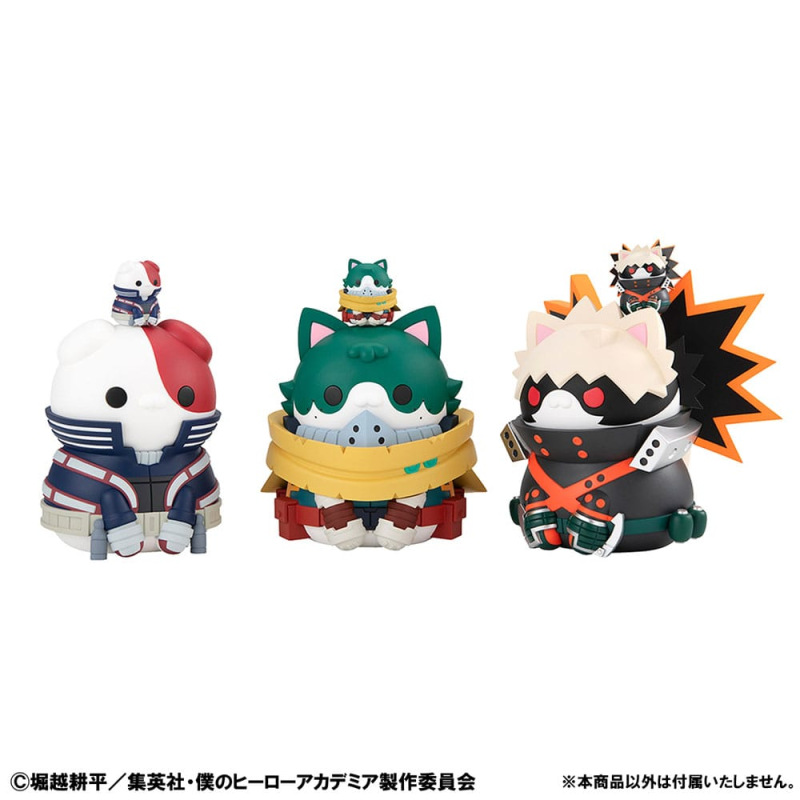 My Hero Academia Mega Cat Project Nyanto! The Big Heroaca Cats Series Trading Figure 3-Pack Izuku Mi 5