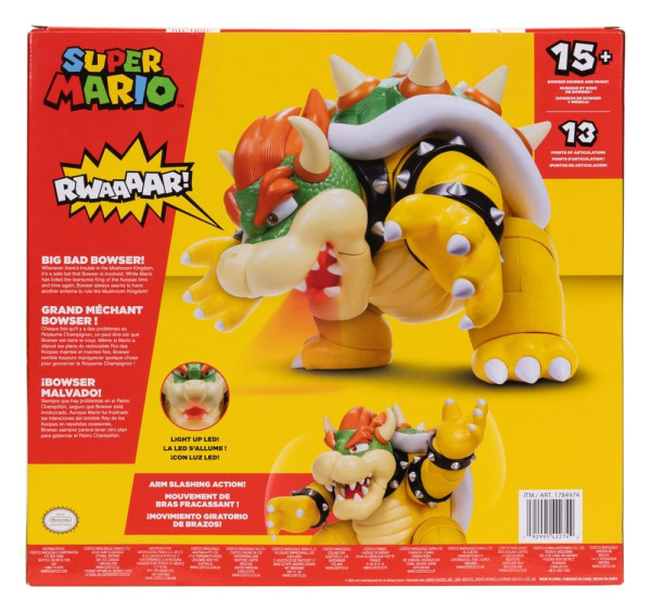 Super Mario Action Figure Big Bad Bowser 30 cm 6