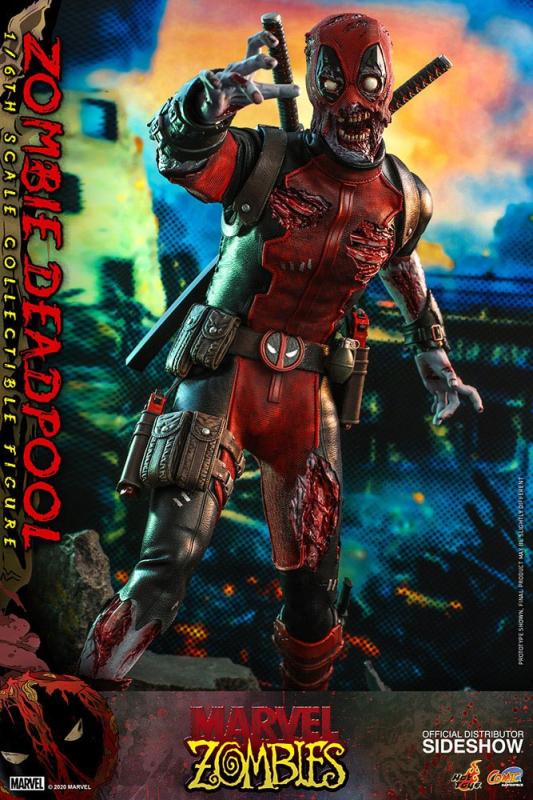 Marvel Zombies Comic Masterpiece Action Figure 1/6 Zombie Deadpool 31 cm